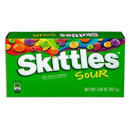 Skittles Sour Bite Size Candies Theater Box