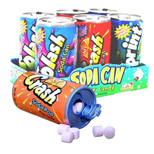 Soda Cans Fizzy Candy