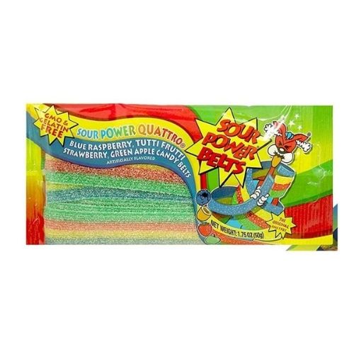 Sour Power Quattro Sour Candy Belts - 50 g
