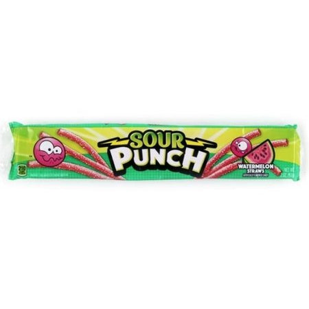 Sour Punch Watermelon Straws Licorice Candy - 2 oz.