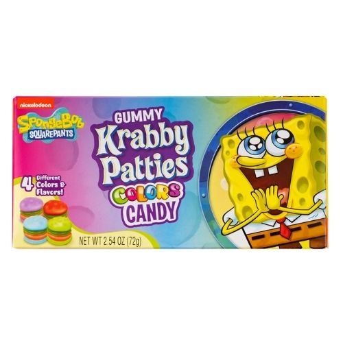 Sponge Bob Square Pants Gummy Krabby Patties Colors Candy