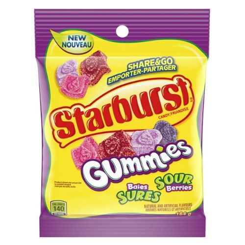 Starburst Gummies Sour Berries Candy-164 g