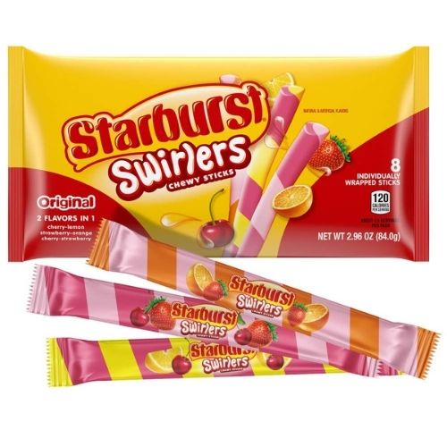 Starburst Swirlers Chewy Sticks Candy Share Size - 2.96 oz.