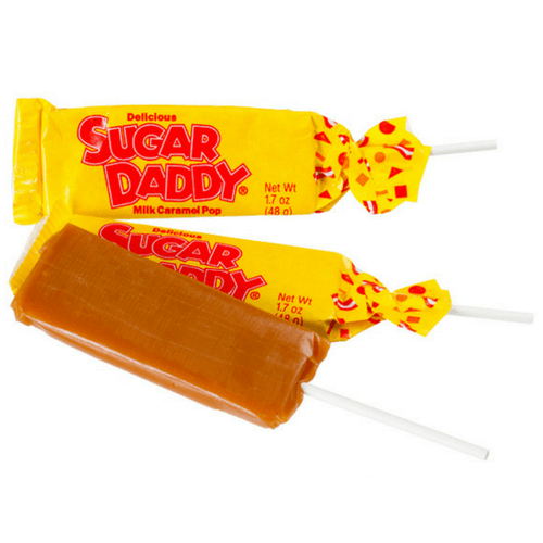 Sugar Daddy Milk Caramel Pops-Suckers-Retro Candy