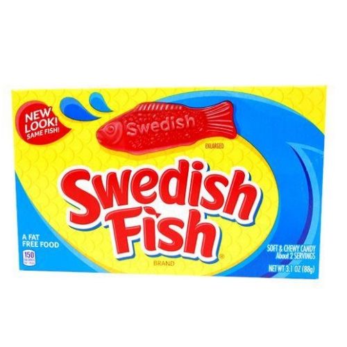 Swedish Fish Soft & Chewy Candy Theater Box-Retro Candy