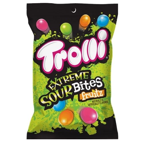 Trolli Extreme Sour Bites Fruitz Candy - 113 g