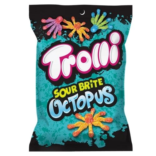 Trolli Sour Brite Octopus Gummy Candy - 120 g