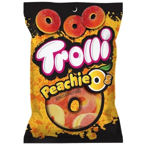 Trolli Sour Peachie O's Gummy Candy - 120 g