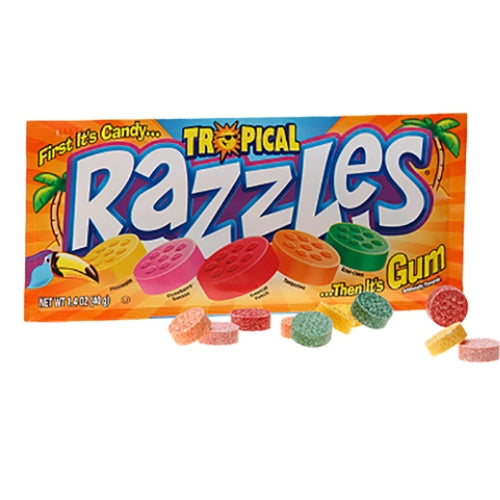 Razzles Tropical Retro Candy & Gum