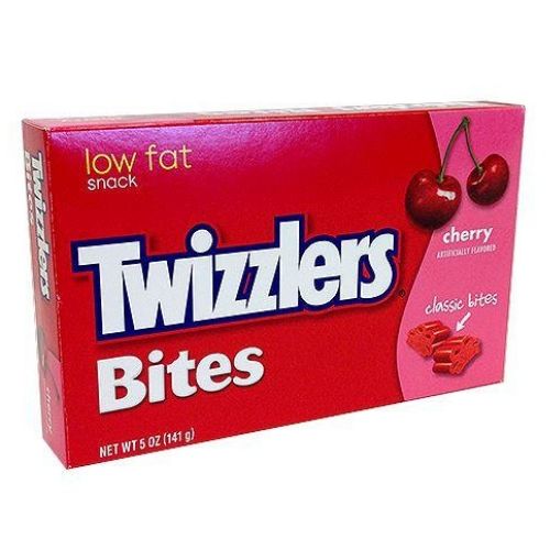 Twizzlers Bites Cherry Licorice Candy Theater Box