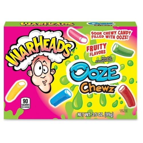 Warheads Ooze Chewz Theater Box 3.5oz - 12 Pack