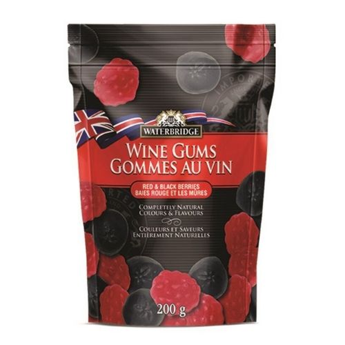 Waterbridge Red & Black Berries Wine Gums-200 g British Candy