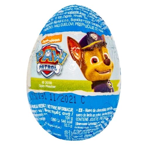 Zaini Paw Patrol Chocolate Eggs - 20 g